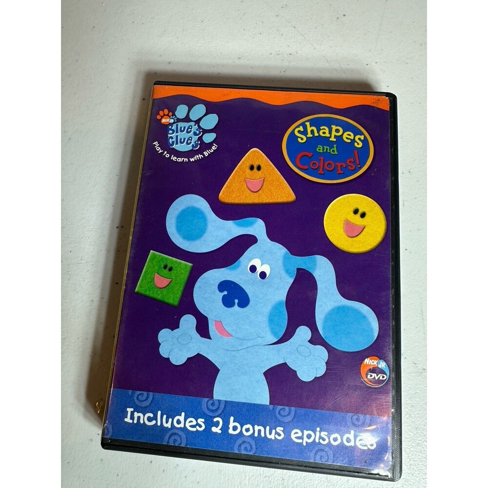 Blues Clues DVD Shapes and Colors 2003 + Bonus 2 Extra Episodes